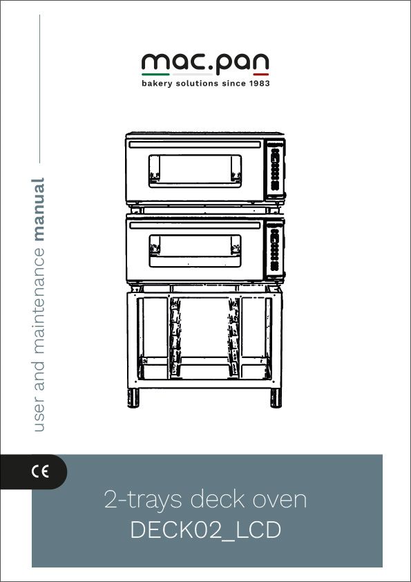 2-Trays Deck Oven DECK02 LCD